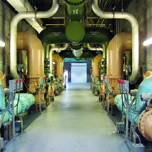 Process water treatment plants
